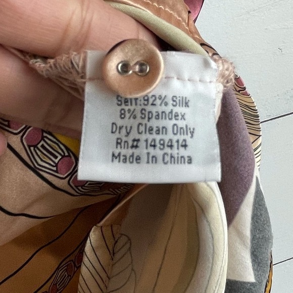 Johnny Was Elora Printed Silk-Blend Dress - Picture 7 of 7